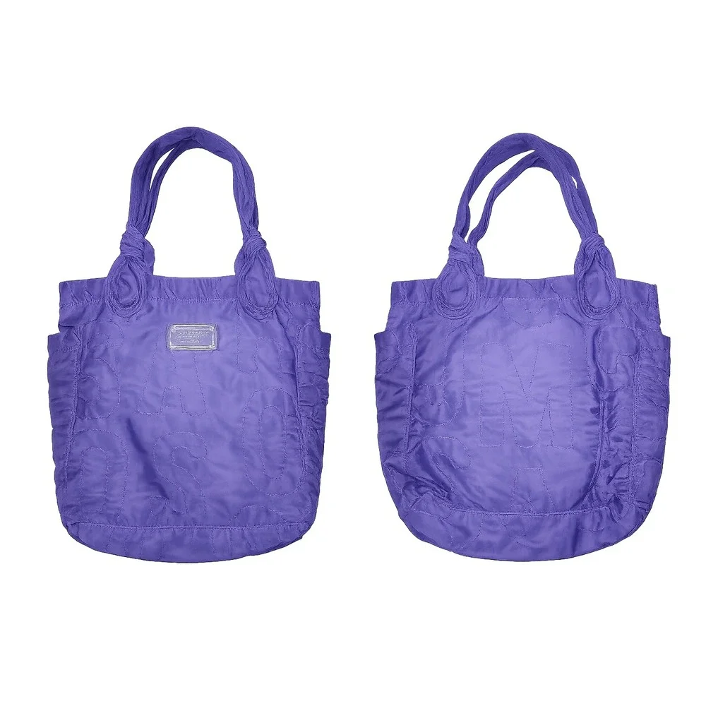 Marc by Marc Jacobs Pretty Nylon Tate Tote‎ Purple Quilted Shoulder Bag